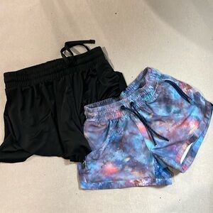 Athleta shorts and butterfly shorts lot